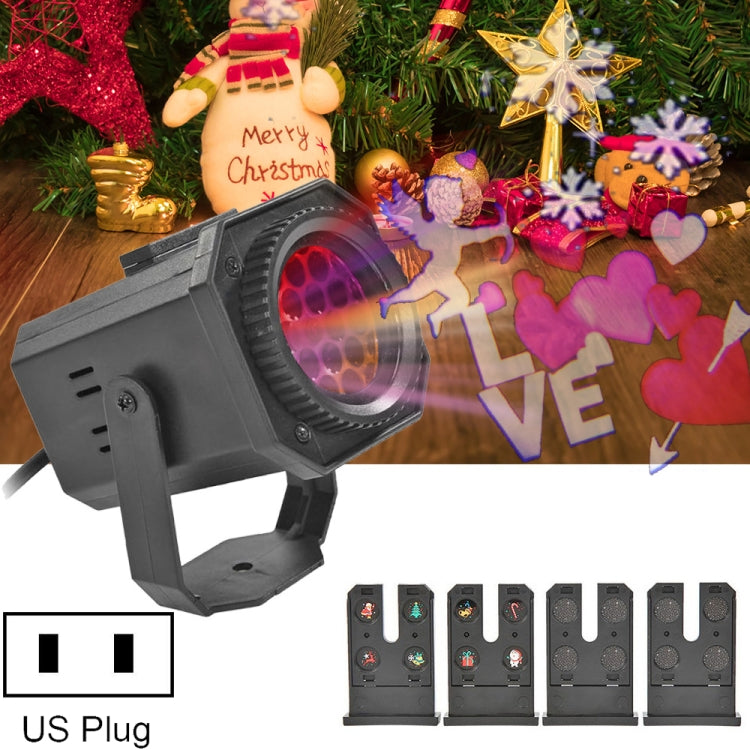 8W LED Christmas Colorful Rotating Laser Atmosphere Light Random Pattern Delivery My Store