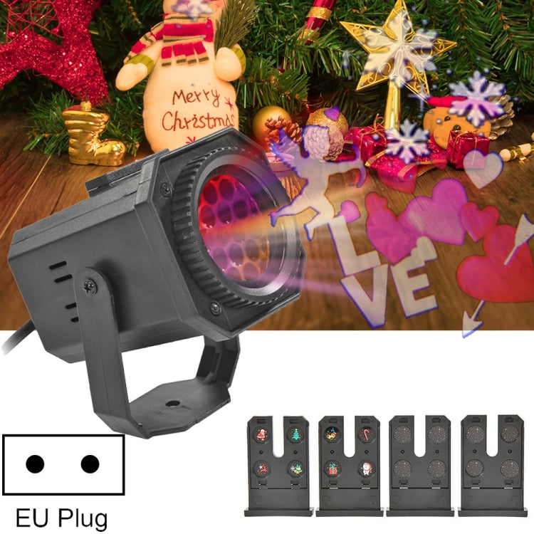 8W LED Christmas Colorful Rotating Laser Atmosphere Light Random Pattern Delivery