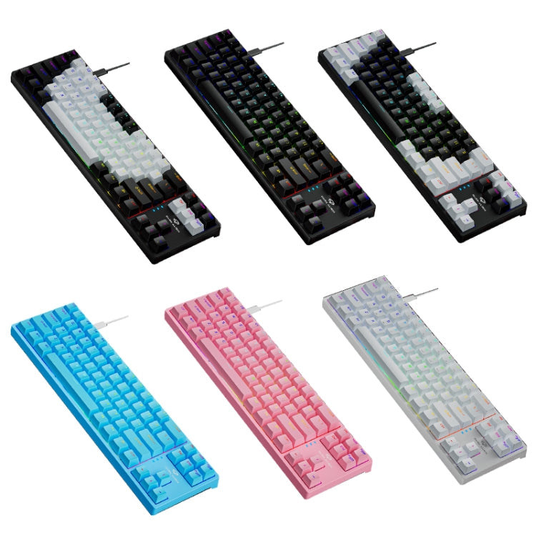 Dark Alien K710 71 Keys Glowing Game Wired Keyboard, Cable Length: 1.8m My Store