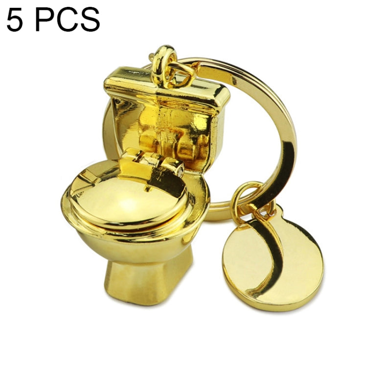 5 PCS X-026 Mini Toilet Shape Car Keychain Bag Pendant ÎҵÄÉ̵ê