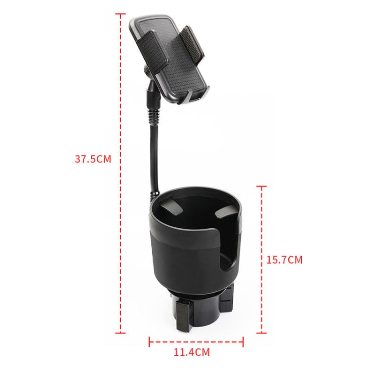 2 in 1 Multifunctional Car Cup Holder Extra Large Mobile Phone Holder-Reluova