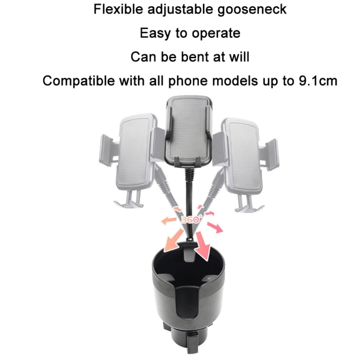 2 in 1 Multifunctional Car Cup Holder Extra Large Mobile Phone Holder-Reluova