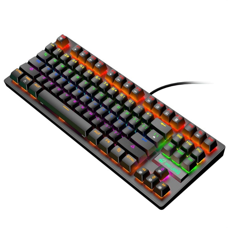 ZIYOULANG K2 87 Keys Office Laptop Punk Glowing Mechanical Wired Keyboard, Cable Length: 1.5m My Store