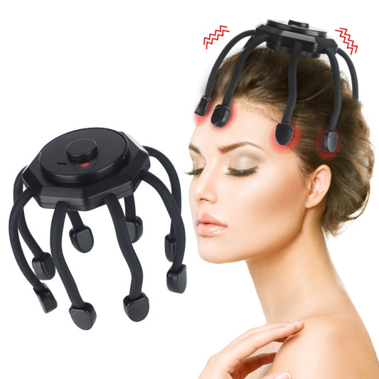 Rechargeable Octopus Scalp Massager 3 Vibration Modes Head Massager Reluova