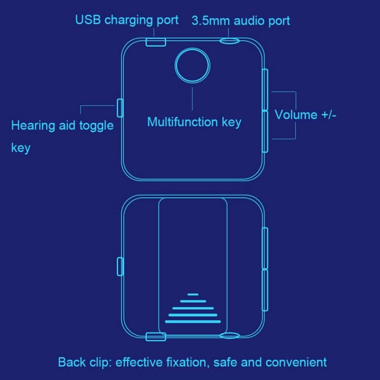 U20 Lavalier Bluetooth Sound Collector Smart Auxiliary Bluetooth Headset Reluova