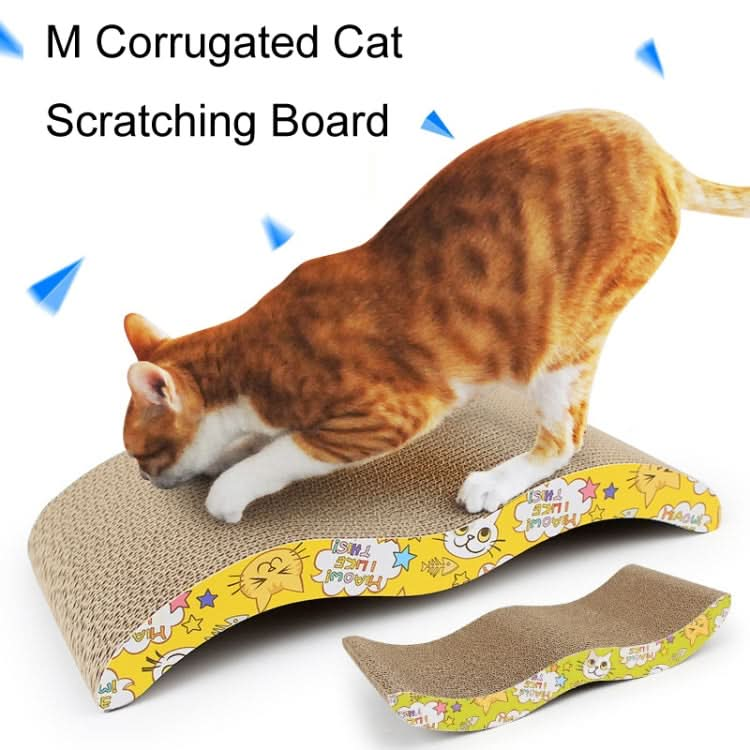 M Corrugated Cat Scratching Board Fun Cat Sharpening Board - Reluova