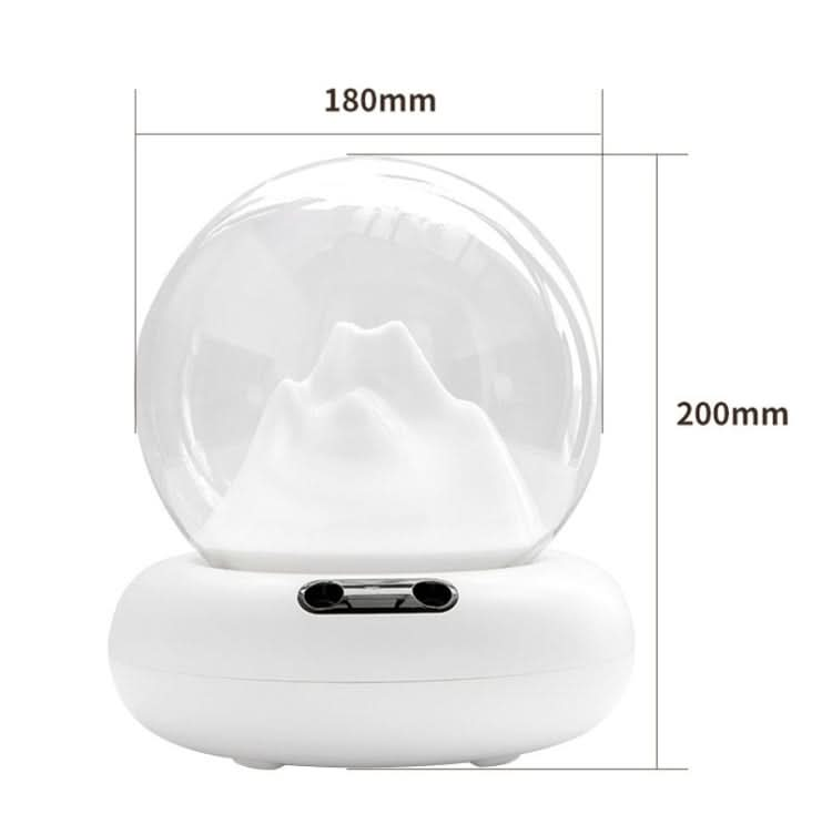 Rechargeable Moutain View Double Spray Aromatherapy Difusor Humidifier With Colorful Light Reluova