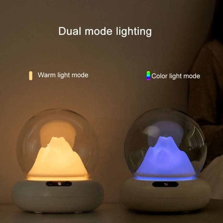 Rechargeable Moutain View Double Spray Aromatherapy Difusor Humidifier With Colorful Light Reluova