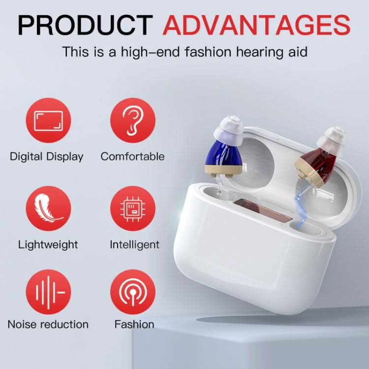 GM-912 Digital Hearing Aid Sound Amplifier With Digital Display Charging Compartment Reluova