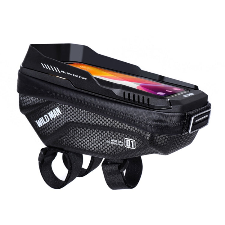 WILD MAN XT1 1L Bicycle EVA Hard Shell Phone Touch Screen Handlebar Bag Reluova