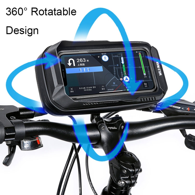 WILD MAN XT3X 0.6L Bicycle 360-??Degree Rotating Waterproof Touch Screen Phone Holder Bag Reluova