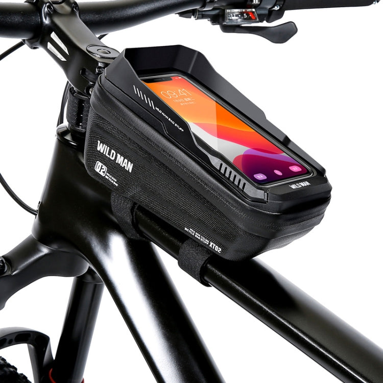 WILD MAN XT2 1L Bicycle EVA Hard Shell Waterproof Phone Touch Screen Beam Bag Reluova