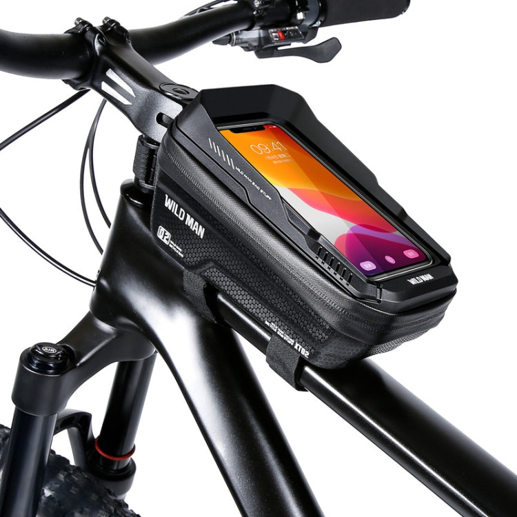 WILD MAN XT2 1L Bicycle EVA Hard Shell Waterproof Phone Touch Screen Beam Bag Reluova