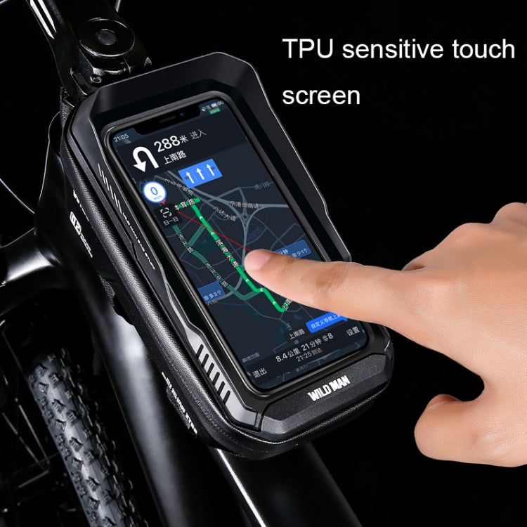 WILD MAN XT2 1L Bicycle EVA Hard Shell Waterproof Phone Touch Screen Beam Bag Reluova