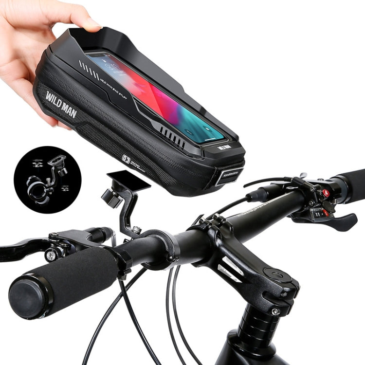 WILD MAN XT3S 0.6L Mountain Bike 360-Degree Rotating Phone Touch Screen Bag Reluova