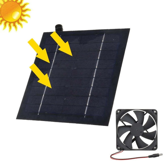 20W Solar Mini Fan Bathroom Kitchen Solar Exhaust Fan