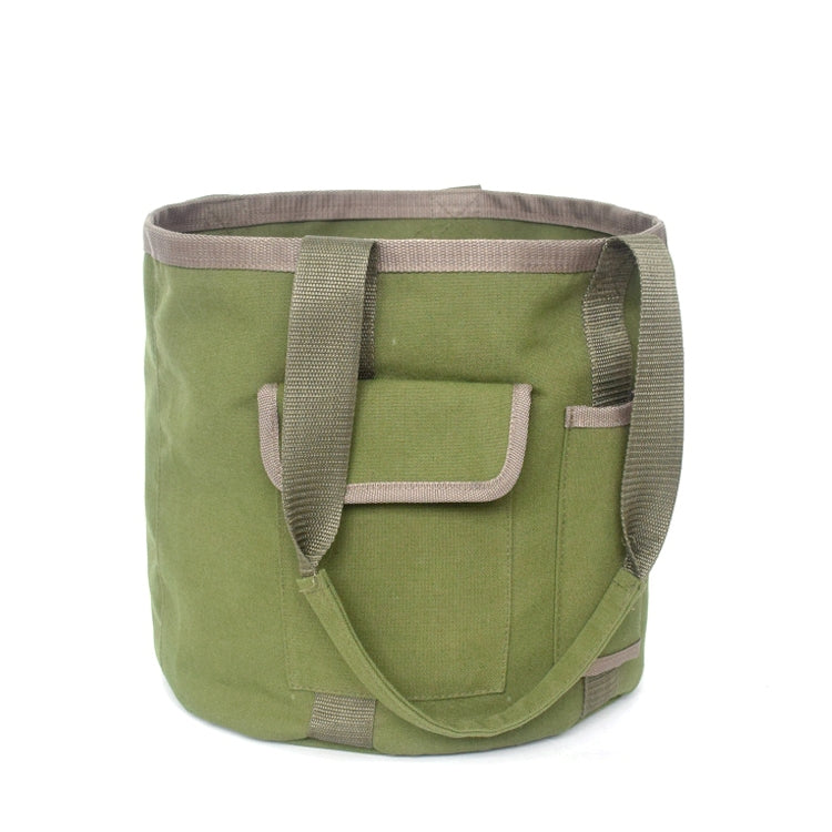 Rainproof Canvas Handbag Garden Tool Bucket Bag