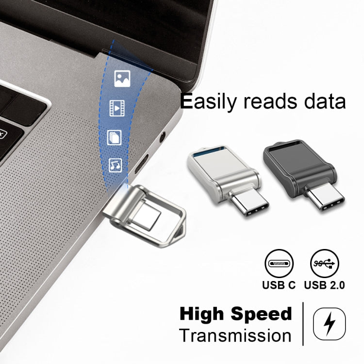 USB 2.0 + Type-C/USB-C High Speed ??Mini Computer and Phone Dual-purpose Rotary U Disk