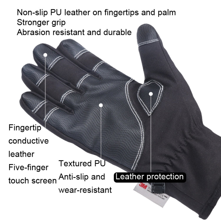 HUNTRANGE A023 Outdoor Waterproof Sports Riding Velvet Touch Screen Gloves Reluova