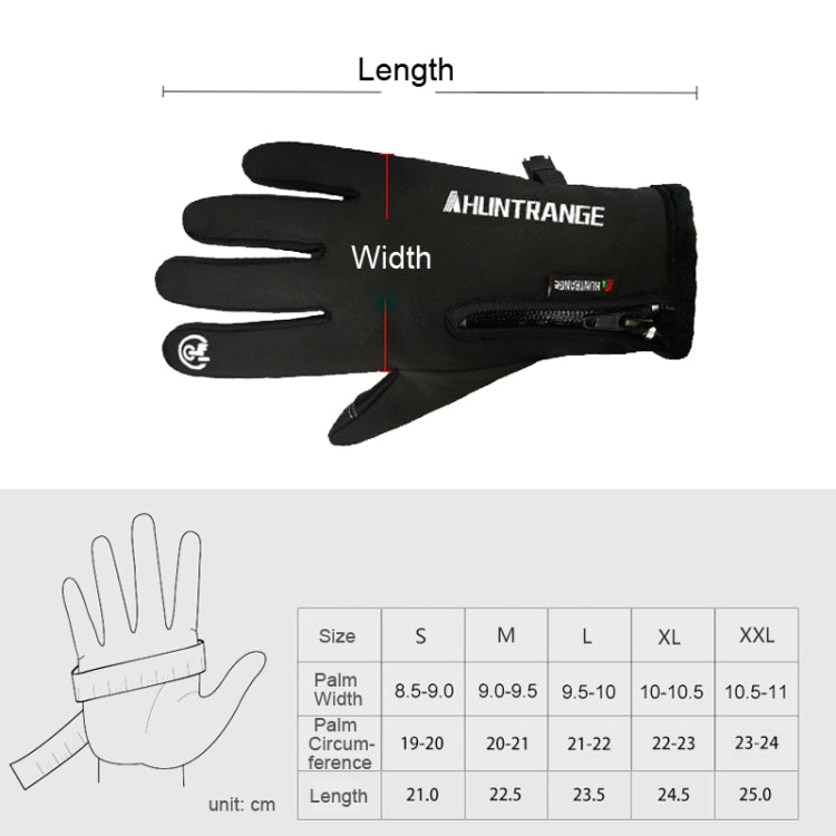 HUNTRANGE A022 Outdoor Waterproof Touch Screen Riding Keep Warm Gloves