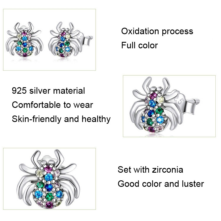 Insect Series Earrings 925 Silver Earrings, Style: