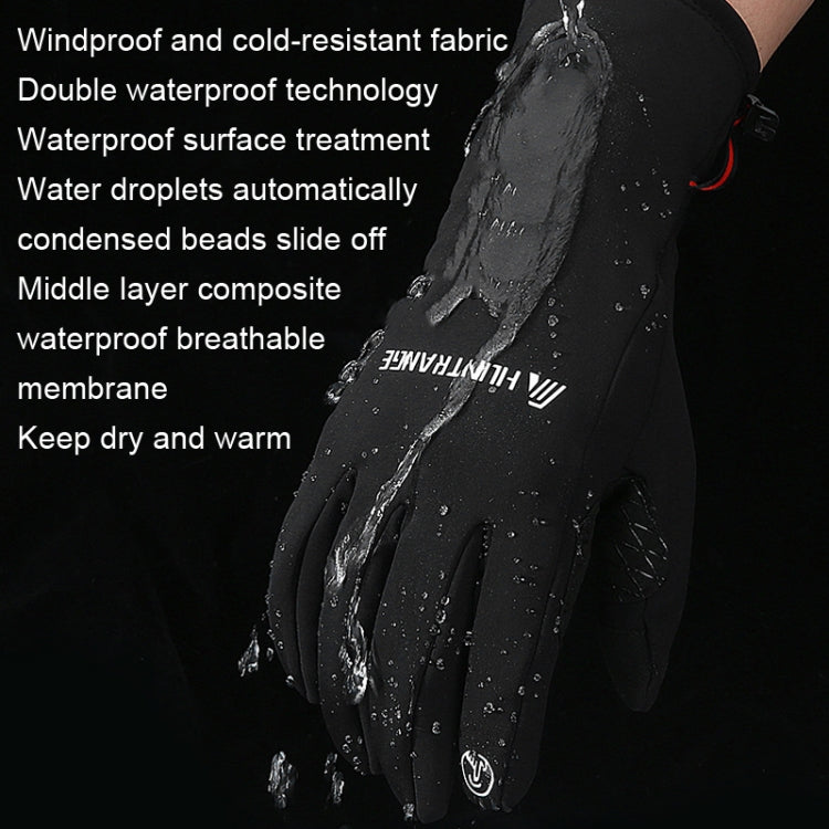 HUNTRANGE A037 Plus Velvet Sports Windproof Waterproof Touch Screen Riding Gloves Reluova