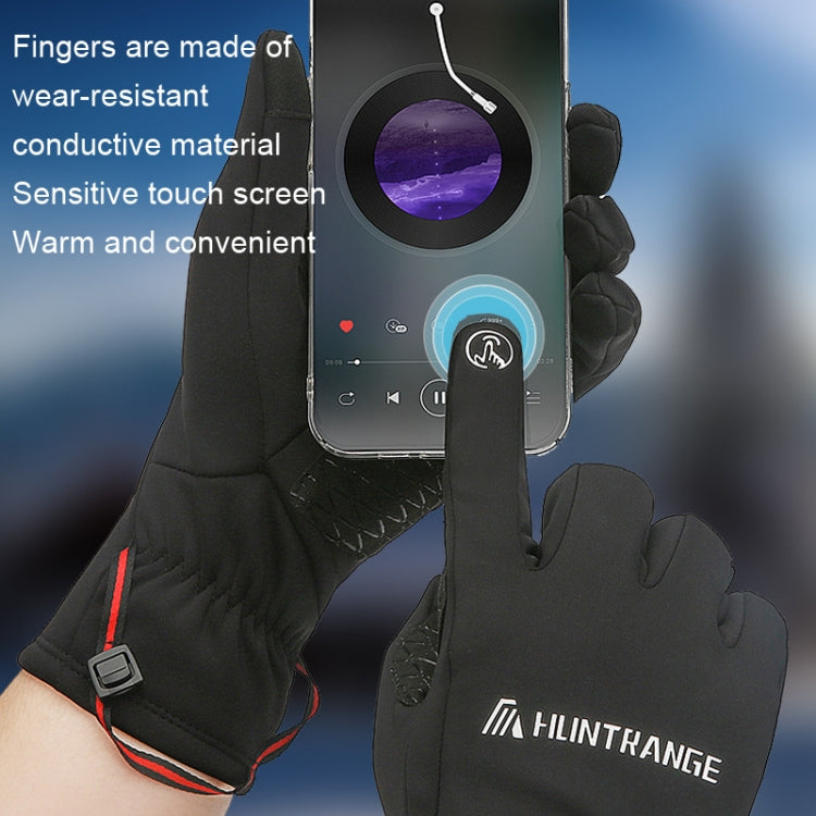 HUNTRANGE A037 Plus Velvet Sports Windproof Waterproof Touch Screen Riding Gloves Reluova