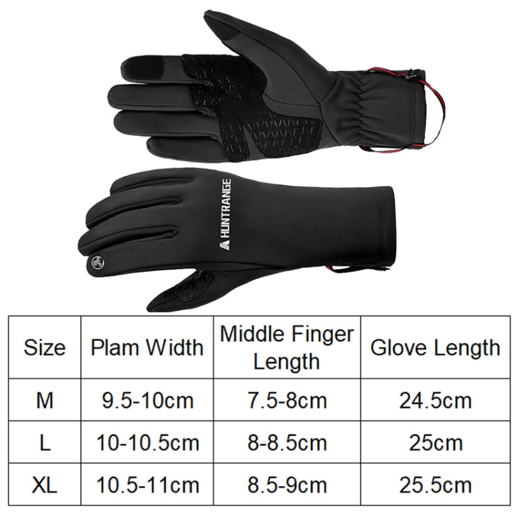 HUNTRANGE A037 Plus Velvet Sports Windproof Waterproof Touch Screen Riding Gloves Reluova