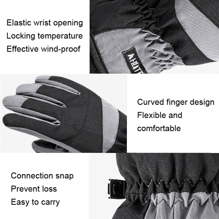 HLINTRANGE 061 Skiing Warm Gloves Sports Riding Waterproof Touch Screen Gloves