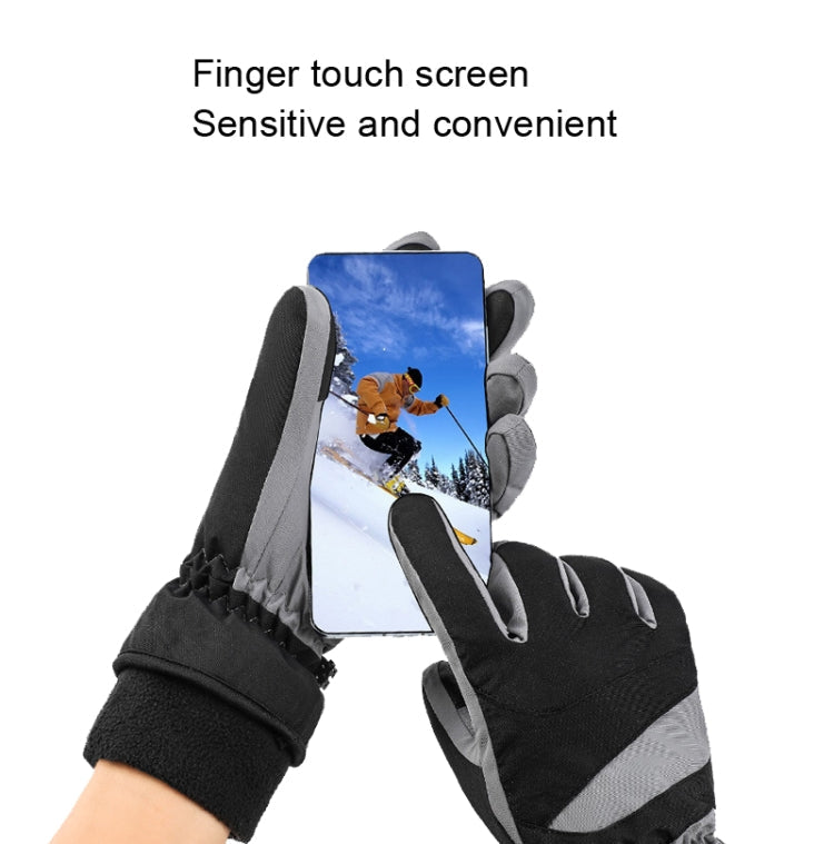 HLINTRANGE 061 Skiing Warm Gloves Sports Riding Waterproof Touch Screen Gloves