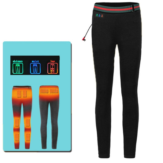 USB Rechargeable Smart Heating Outdoor Thickened Casual Trousers