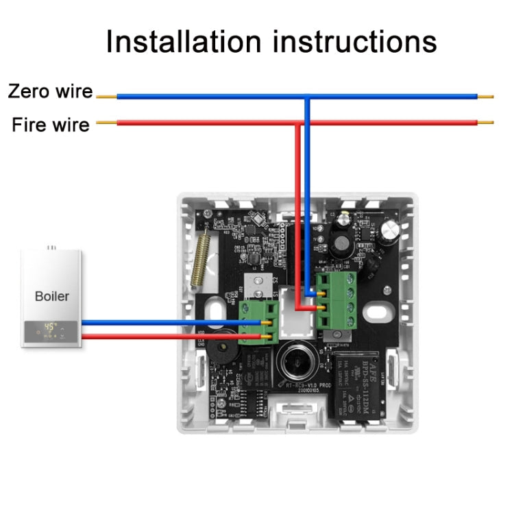 WiFi Wireless Water Heating Gas Boiler Thermostat Reluova