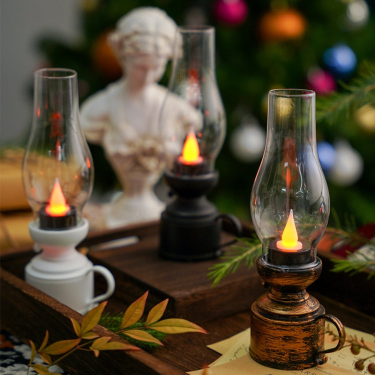 Retro Luminous Kerosene Lamp Christmas Simulation Oil Lamp Decoration, Spec: