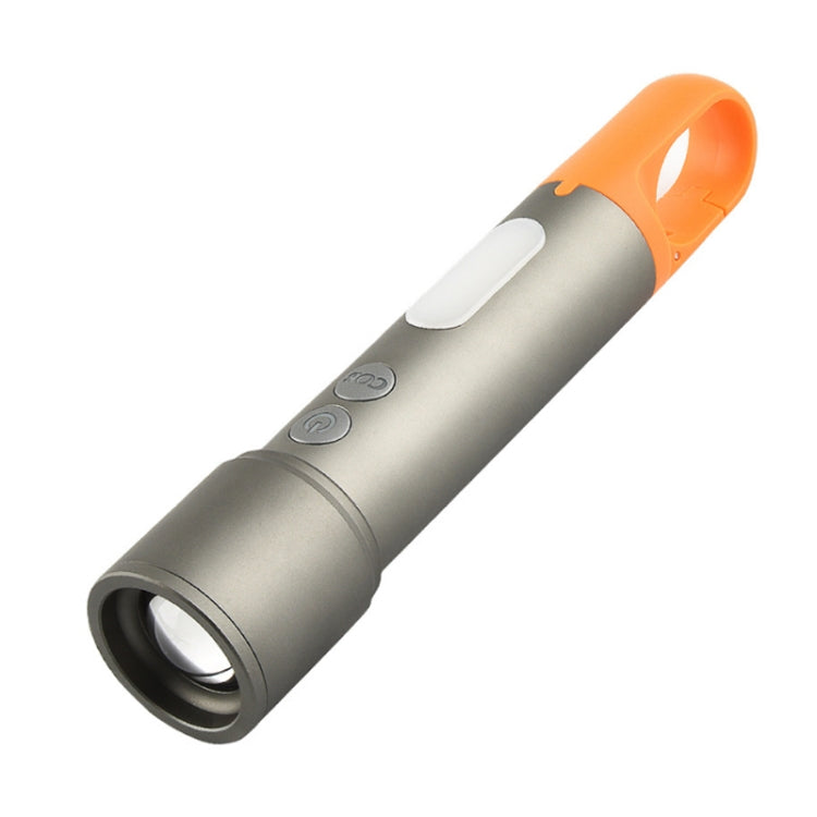 Type-C Rechargeable LED Telescopic Zoom Mini Flashlight