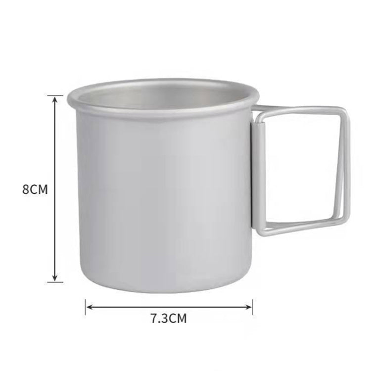 HK280 300ml Outdoor Camping Folding Water Cup Portable Aluminum Alloy Cup Reluova