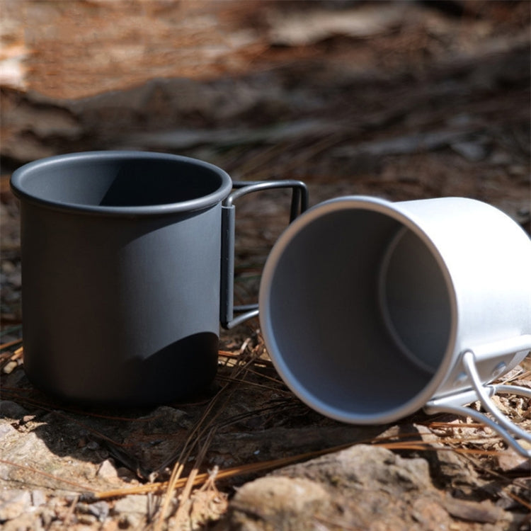 HK280 300ml Outdoor Camping Folding Water Cup Portable Aluminum Alloy Cup Reluova