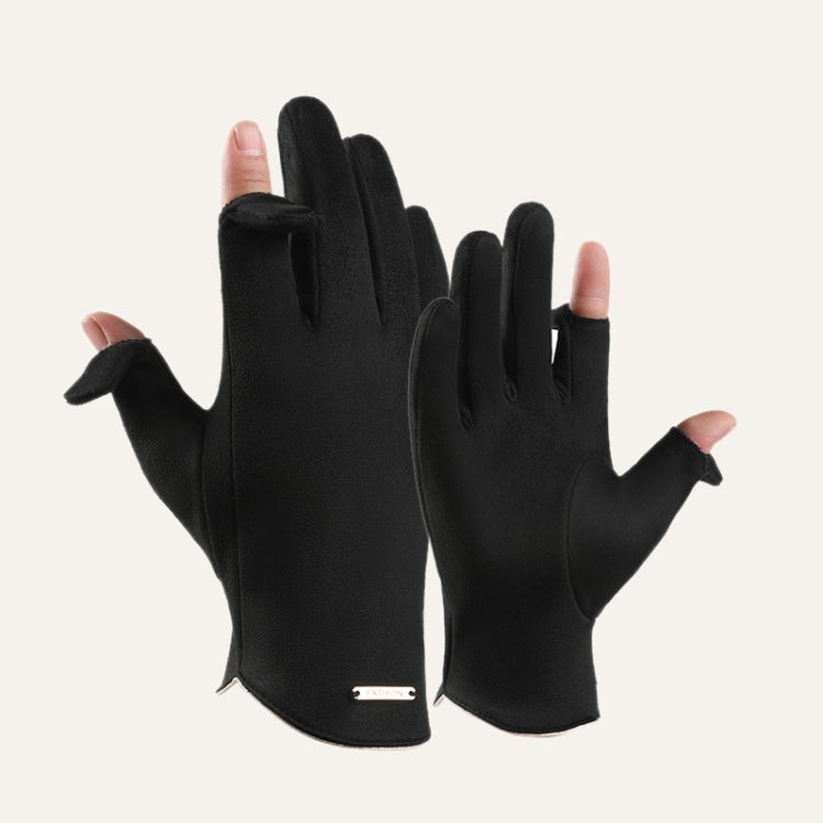 Touch Screen Plus Velvet Keep Warm Riding Gloves