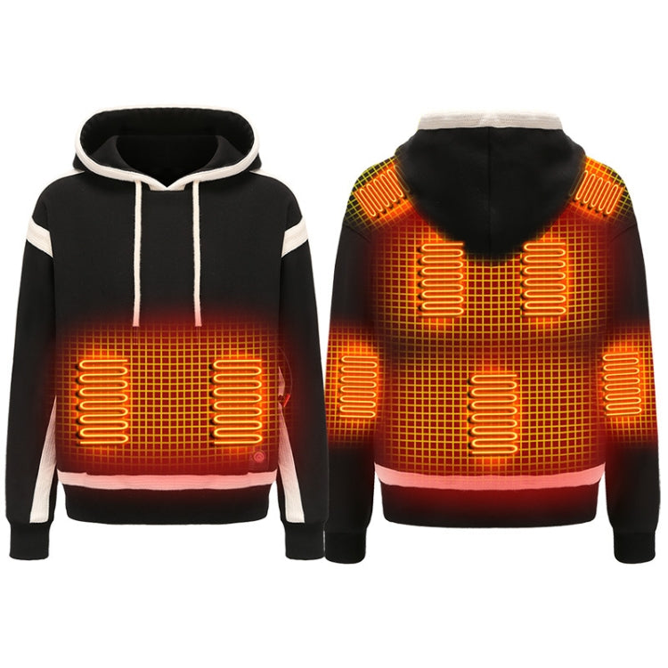 USB Smart Electric Heating Warming Thickened Hooded Sweatshirt