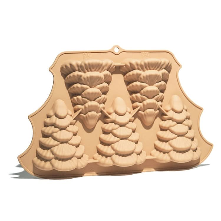 FF2569 Christmas Simulation Christmas Tree Mold Cake Mold Baking Tool, Style: Reluova