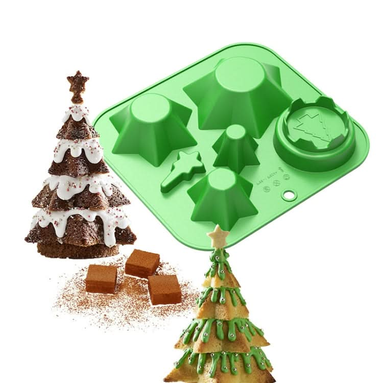 FF2569 Christmas Simulation Christmas Tree Mold Cake Mold Baking Tool, Style: Reluova