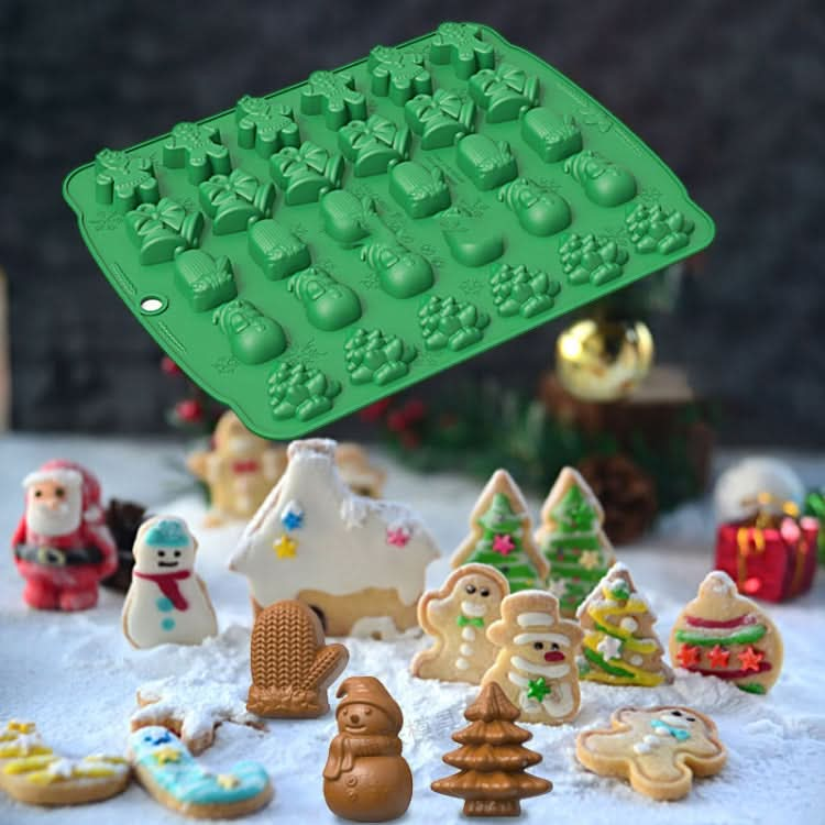 Christmas Supplies Drop Glue Mold Cake Barbecue Baking Tool, Color: Reluova