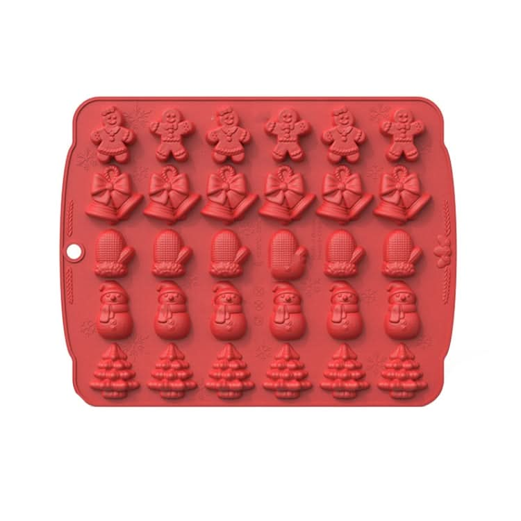 Christmas Supplies Drop Glue Mold Cake Barbecue Baking Tool, Color: Reluova