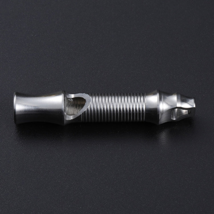 KS011 Stainless Steel Single Tube Outdoor Survivor Training High Frequency Whistle