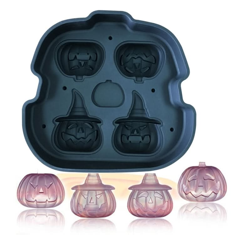 W1532 Pumpkin Ice Cream Silicone Ice Grid Mold Chocolate Whiskey Ice Cubes Ice Hockey Reluova