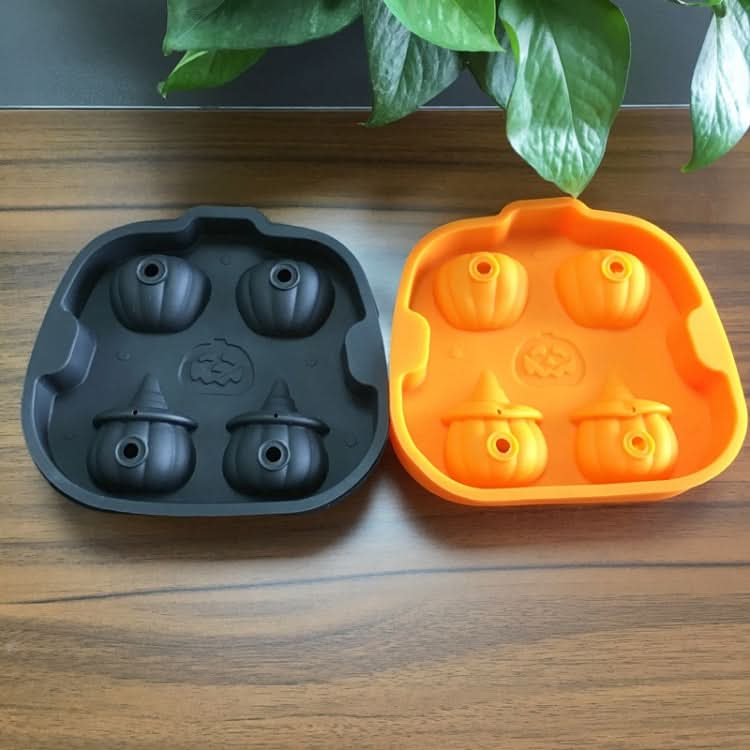 W1532 Pumpkin Ice Cream Silicone Ice Grid Mold Chocolate Whiskey Ice Cubes Ice Hockey Reluova