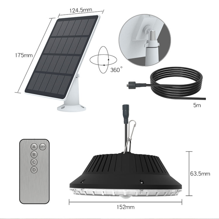 N381 Solar Pendant Light Remote Control Sensor High Brightness Garden Wall Light