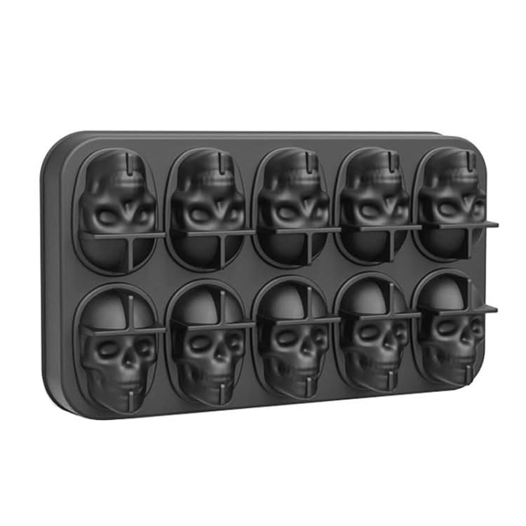 FL1225DD Silicone Barbecue Bakery Mold Skull Birthday Cake Baking Mold, Style: Reluova