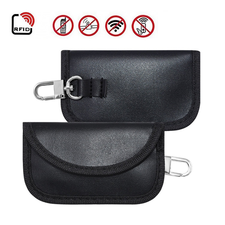 PU Leather RFID Cell Phone Car Key Signal Shielding Bag Anti Radiation Bag Reluova