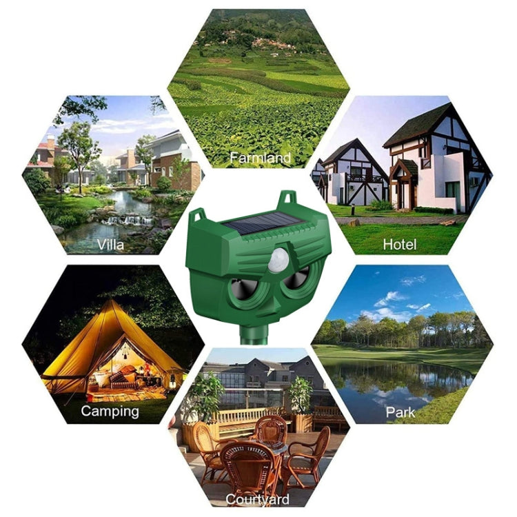 RC-543 Outdoor Solar Dog Repellent Infrared Ultrasonic Animal Bird Repellers My Store