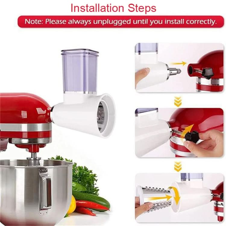 KA-08 For KitchenAid New Cutter Multi-functional Vegetable Cutter Accessories Slicer Grater Reluova